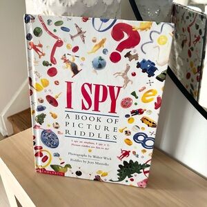 Vintage 1992 Scholastic I SPY Book of Picture Riddles Hardcover Book
